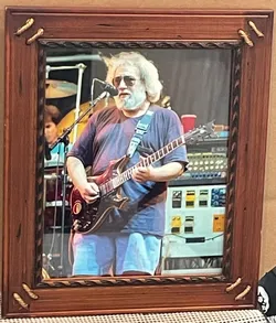 GRATEFUL DEAD JERRY GARCIA 8" X 10" PHOTO FRAMED