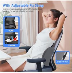 NEW- Back Support Pillow with Adjustable Strap