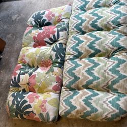 Pair Of Free Bench Cushions We Used In Chairs And Worked 