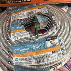 New MC Metal Clad Cable 10/3 250ft