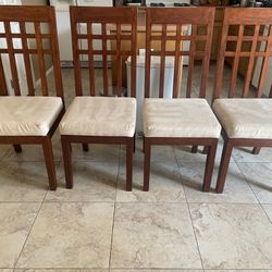 4 Solid Wood Chairs