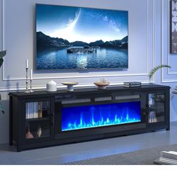 oneinmil 80" Fireplace TV Stand - Cozy and Stylish Living Room