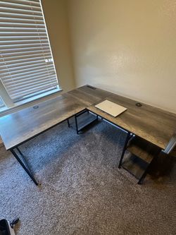 L-Shaped desk! Perfect for home offices and students.