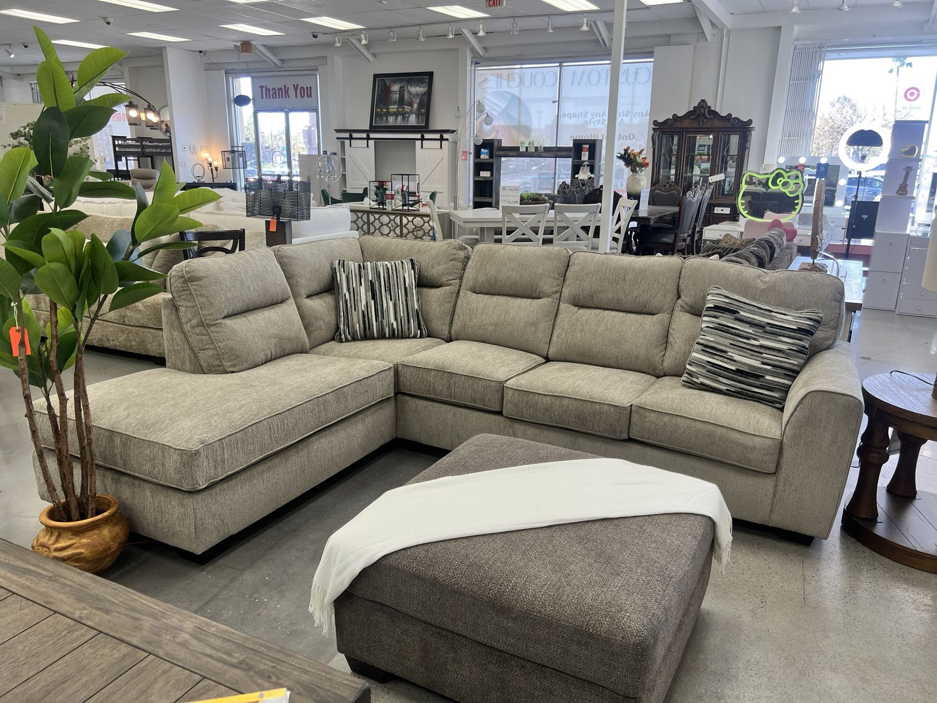 2PC LEFT OR RIGHT FACING CORNER CHAISE SECTIONAL AVAILABLE IN2PC SOFA & LOVE SEAT OR 2CHAISES