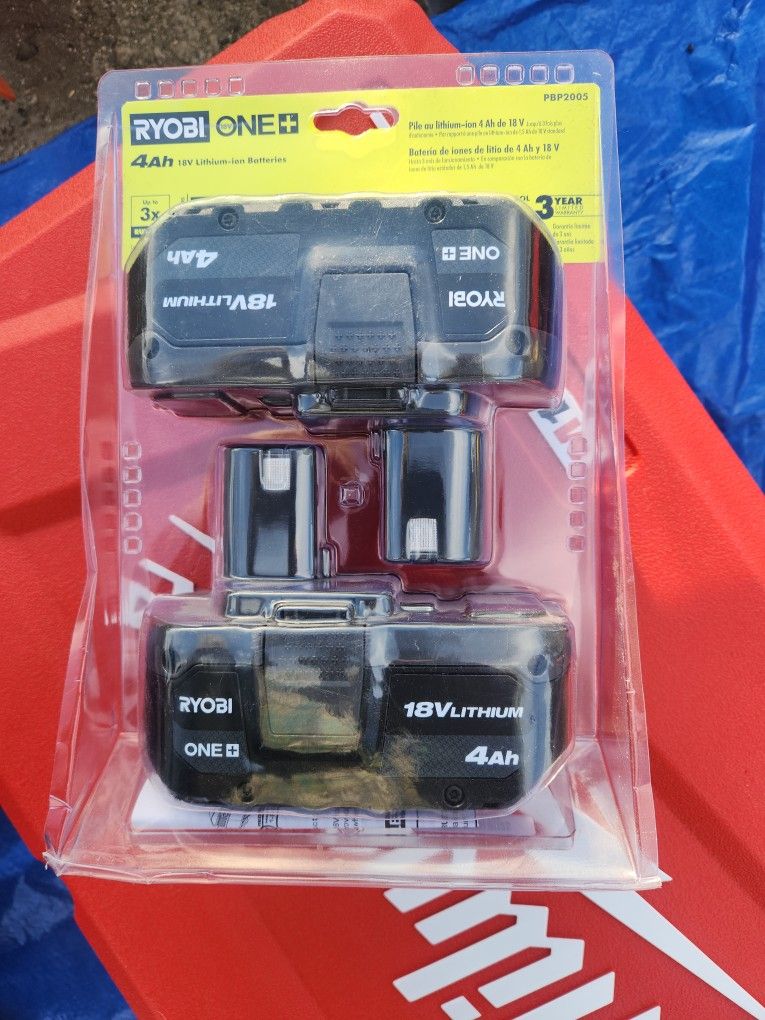 Ryobi 18v 4.0ah Batteries
