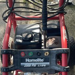 HomeLite 2500 PSI Pressure Washer 2.3 GPM