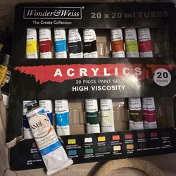 Acrylic bag of paints high viscosity