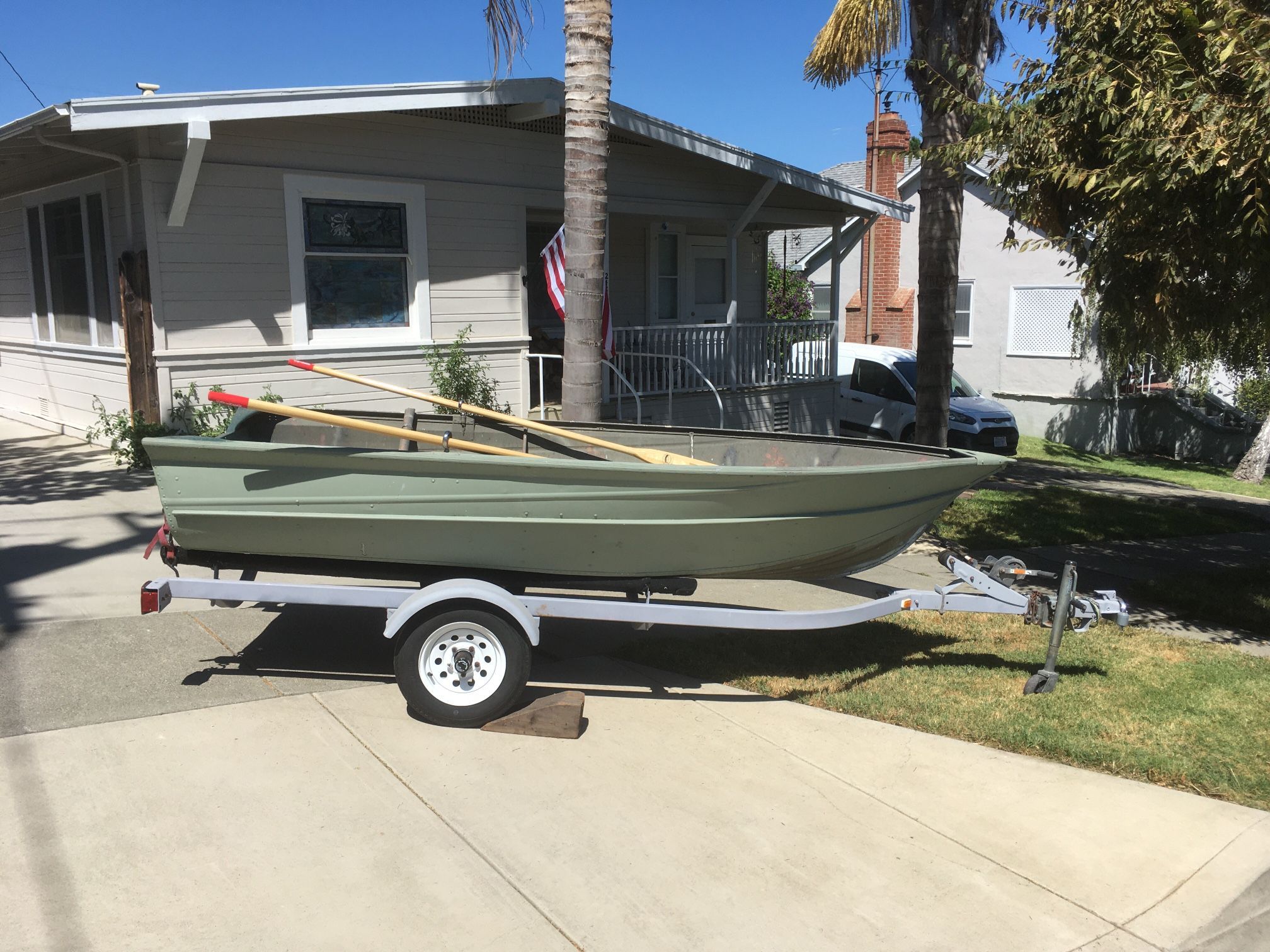 12 Foot Aluminum Fishing Boat And Trailer 