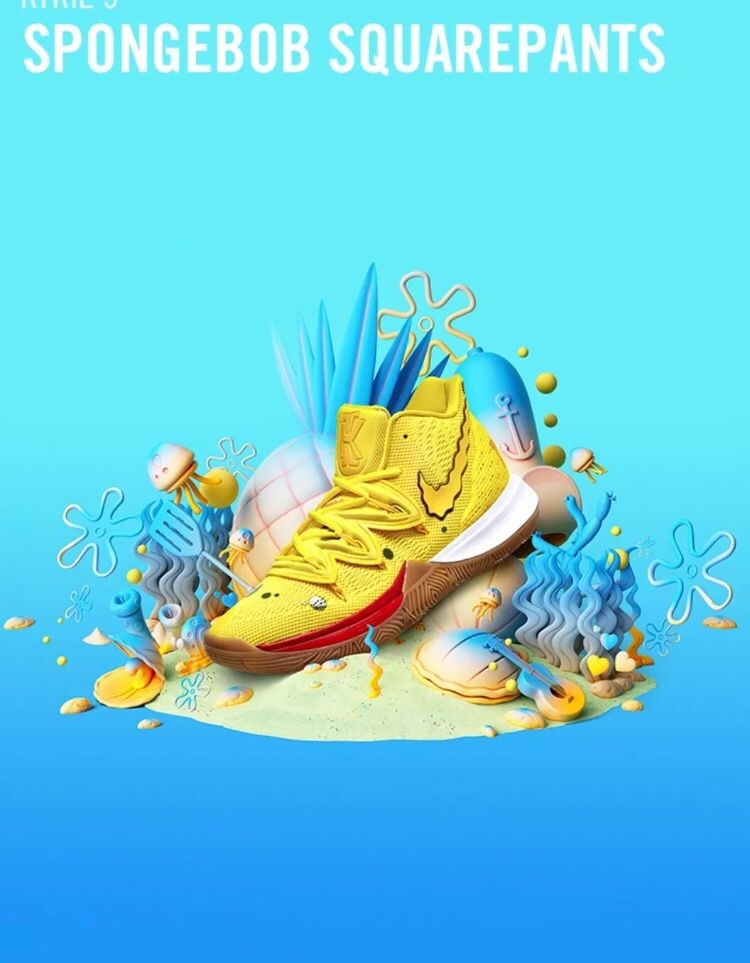 Nike Kyrie 5 SpongeBob Squarel $400