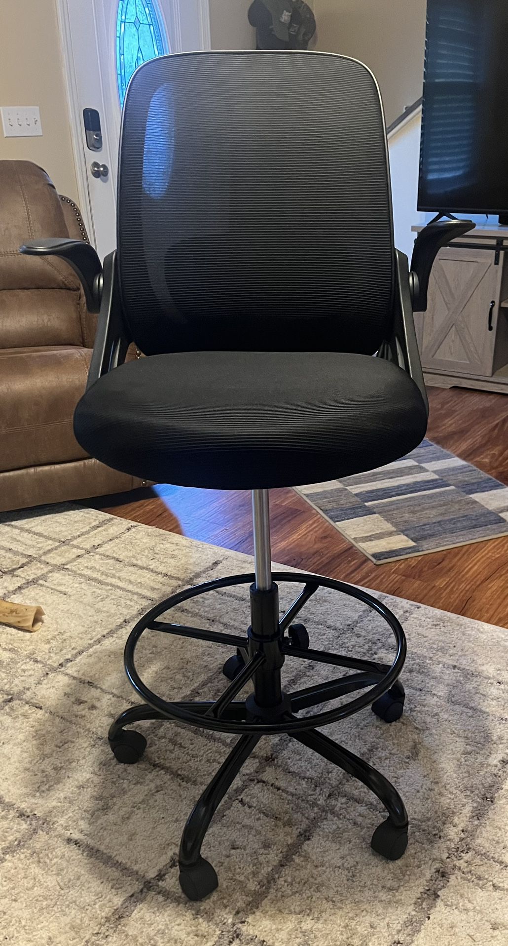 Black Office Chair /drafting Chair