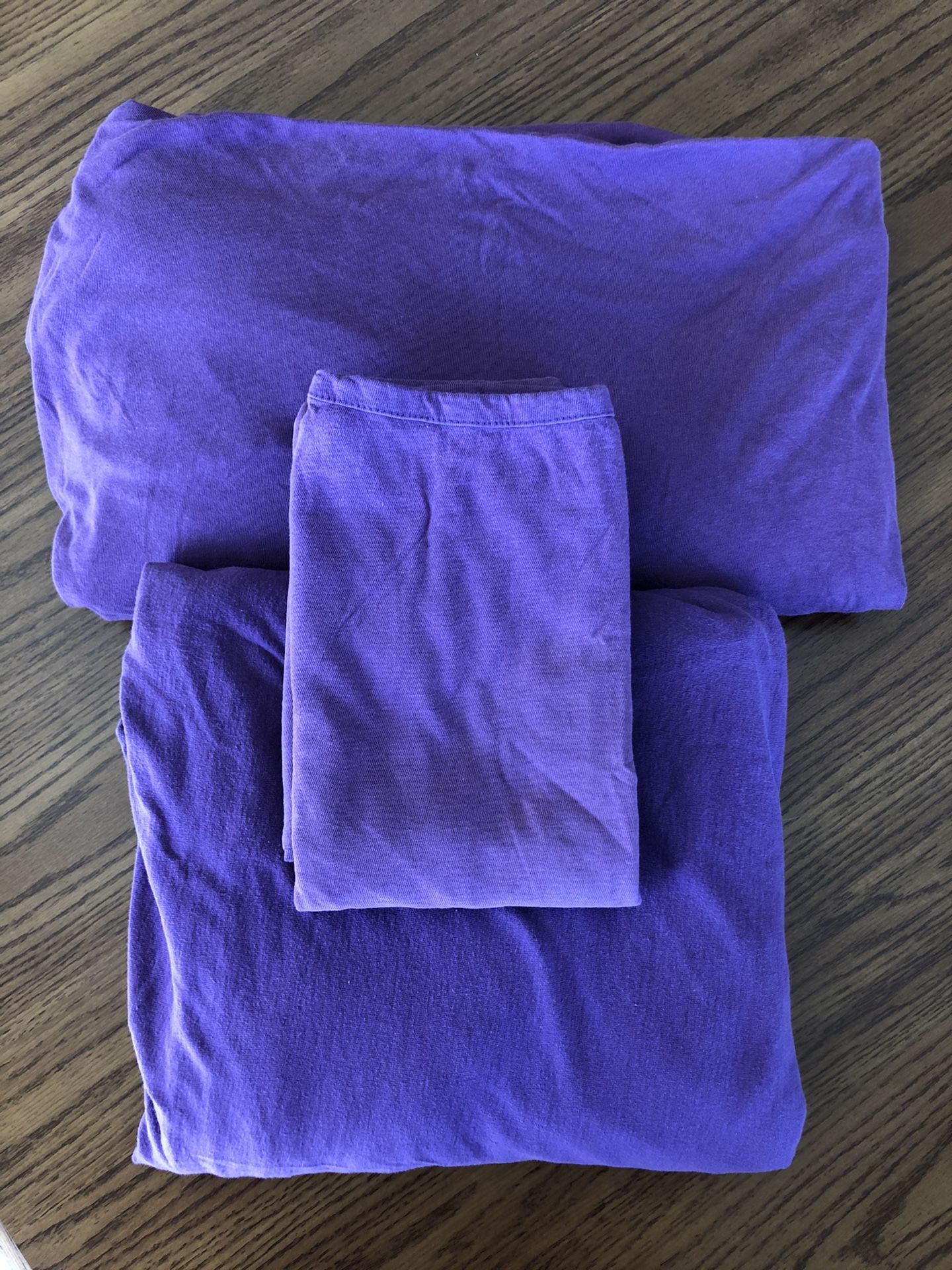 Purple Twin Jersey Sheet Set