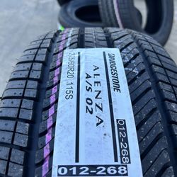 (4) BRAND NEW BRIDGESTONE ALENZA 275/60r20 100% ($150 to install)  These are brand new, never used 