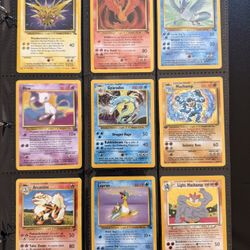 Old Pokemon Cards VINTAGE Rare Collection lot binder Holo WOTC 1999 Era Pikachu