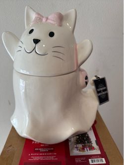 CUTE GHOST CAT CANISTER
