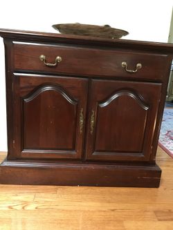 Sold wood vintage dresser