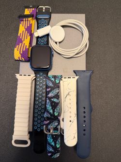 Apple Watch with Magnetic Charger and Extra Bands