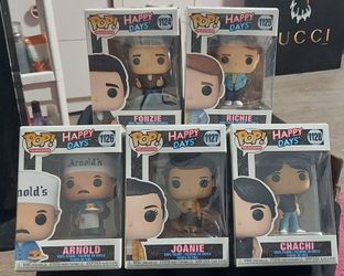 Funko Pop! Complete Mint (5) Piece Vaulted Set Television - Happy Days