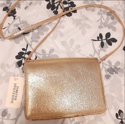 Gold Purse, brand new, with tags