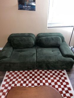 Green boneless couch