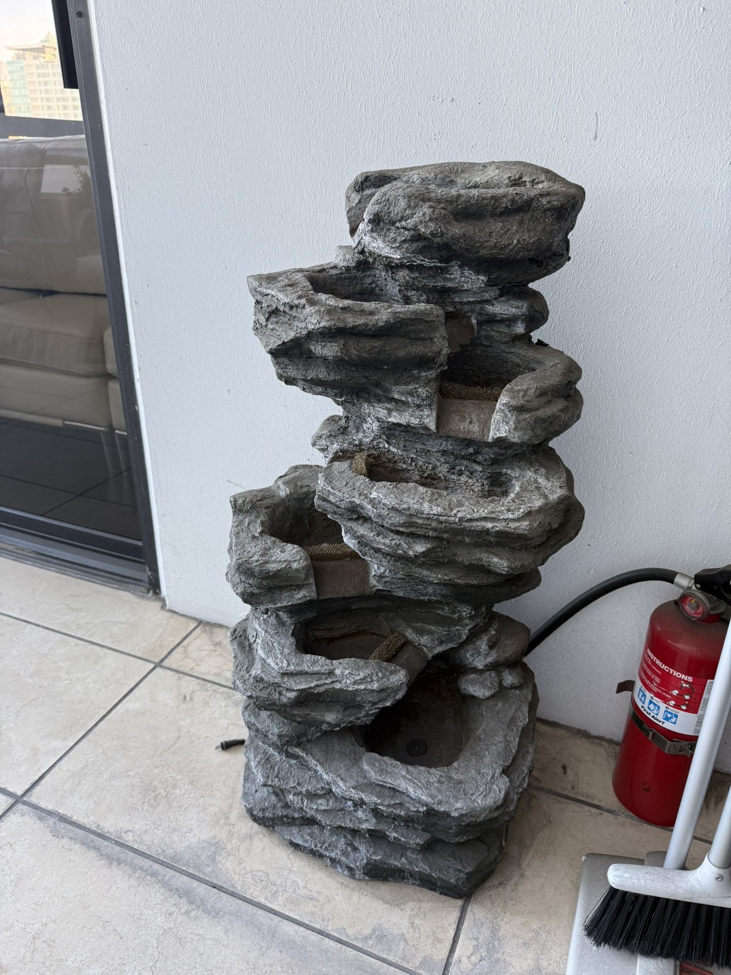 Outdoor Rock Waterfall Fountain