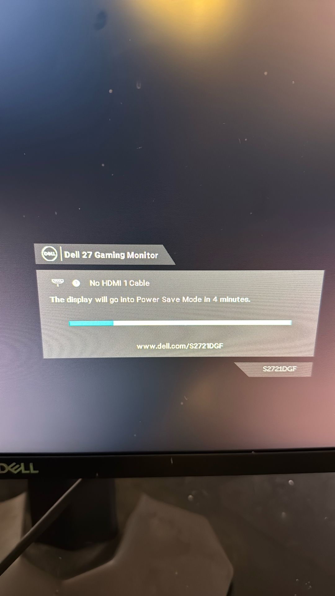 dell gaming monitor s2721DGF