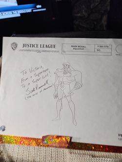 Scott Rummell voice actor
Autographed hand signed JUSTICE LEAGUE.  W/coa