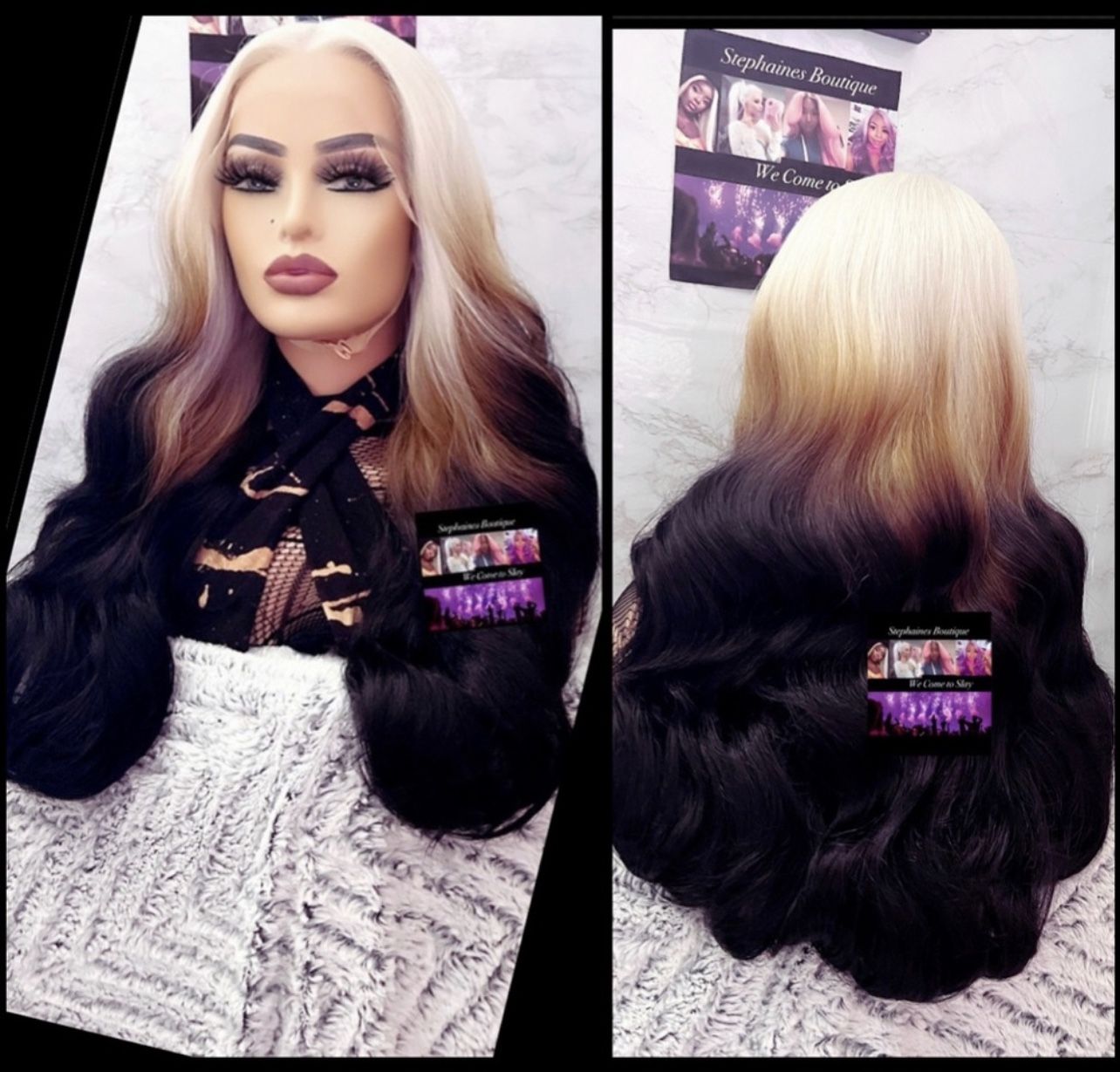Human Hair Blended Lace Front Wig