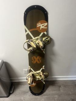 Rusty Snowboard 145 Burton Bindings