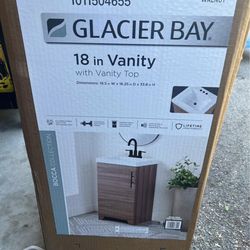 Glacier Bay Bocca 18 in Single Sink Bath Vanity