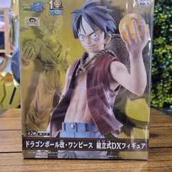 Banpresto One Piece x Dragon Ball Z Kai 10th Anniversary Exclusive Monkey D. Luffy Figure