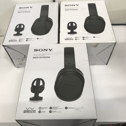 Qty 3 - Sony MDR-RF995RK Wireless Home Theater Headphones