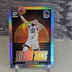 Stephen Curry Optic Rising Suns Silver Prizm Holo