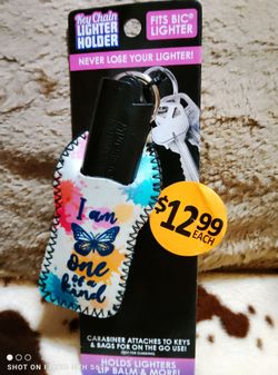 Keychain lighter holder
