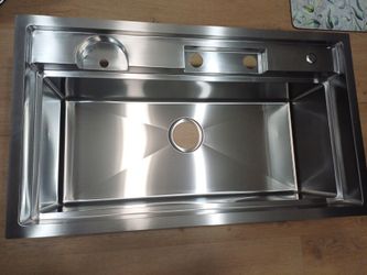 33x19 🪅🥣DROP IN STAINLESS STEEL KITCHEN  SINK