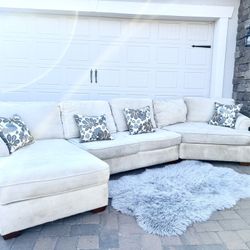 Beige Sectional  sofa 