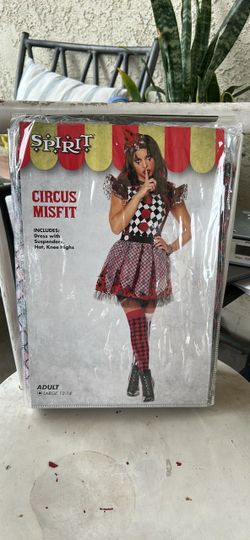 Circus Clown Misfit (L) Costume NEW