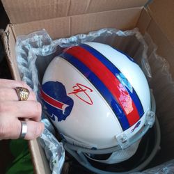 Bills Autographed Helmet