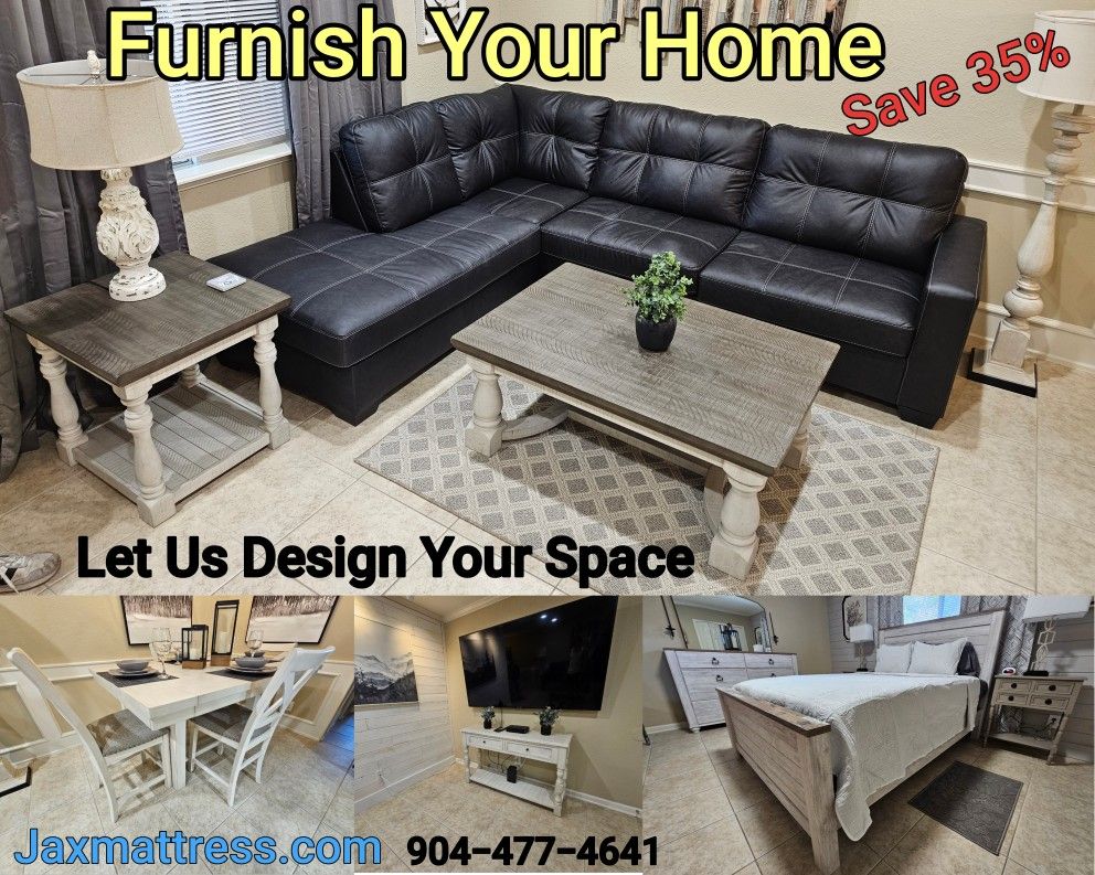 Black Leather Sectional Sofa New