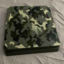 PS4 Slim Green Camo