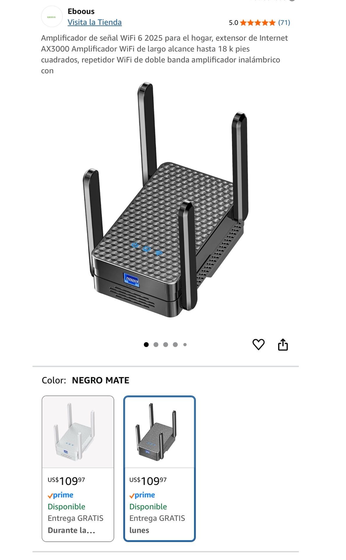 WiFi 6 Signal Booster 2025 for Home, AX3000 Internet Extender Long Range WiFi Amplifier up to 18k sq ft, Dual Band WiFi Repeater Wireless Booster