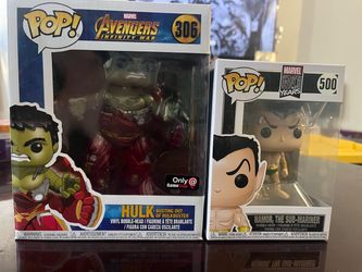 Funko Pop! Marvel 2-Pack Hulkbuster Hulk #306 + Namor #500 GameStop Boxed