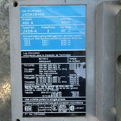 Siemens Sentron JXD63B400 400 Amp 3-Pole Circuit Breaker – Used