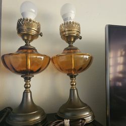 A pair of antique lamp (rare kind) make me an offer)