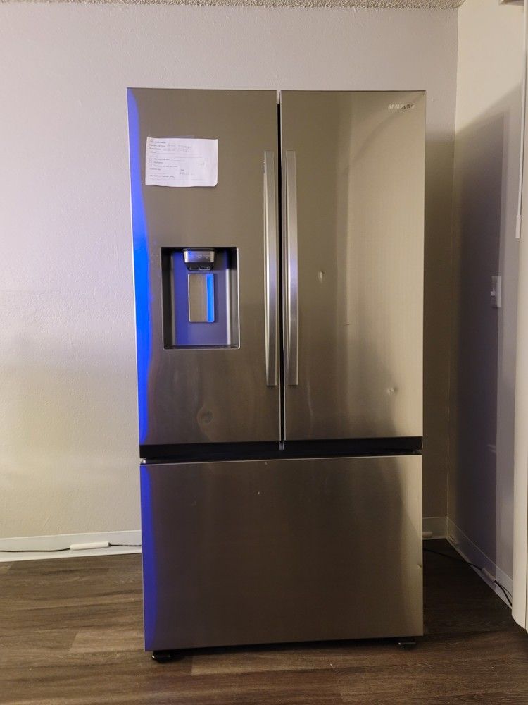 Refrigerator and Stack Washer/Dryer