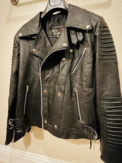 Men’s Genuine lambskin Leather Brando Jacket Medium NEW