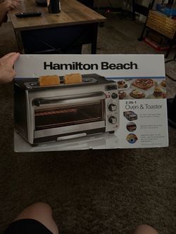 Brand new Hamilton Beach 2 in 1 toaster oven (open box)
