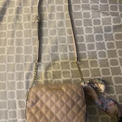 Aldo Pink Quilted Cross Body Bag