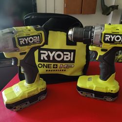 Ryobi HP Drill Impact Combo With 2 Battery