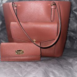 Michael Kors Handbag With Matching Wallet