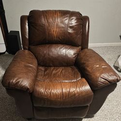 Leather Recliner-Swivel-Rocker